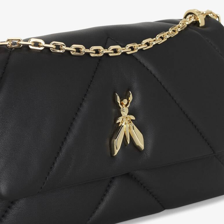 Patrizia Pepe borsa Fly Quilter in pelle nera