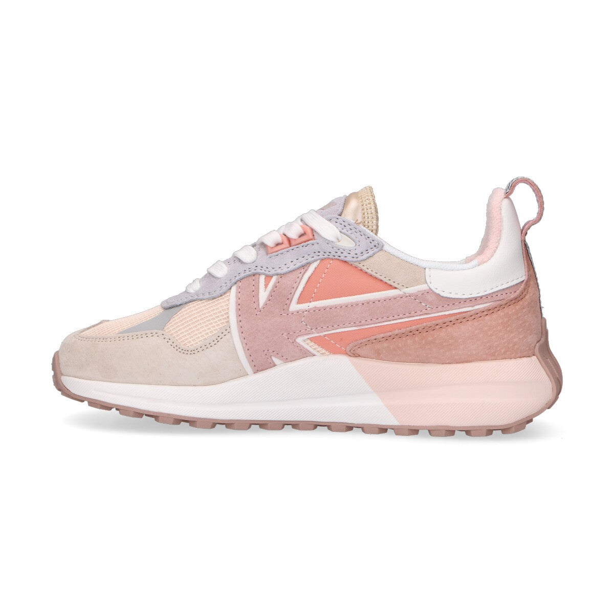 Kaotiko sneaker Detroit in nylon beige rosa