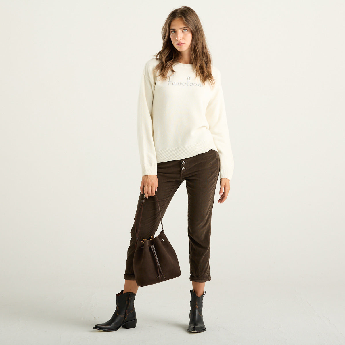 MC2 Saint Barth Tessa Maglione Favolosa Donna Panna