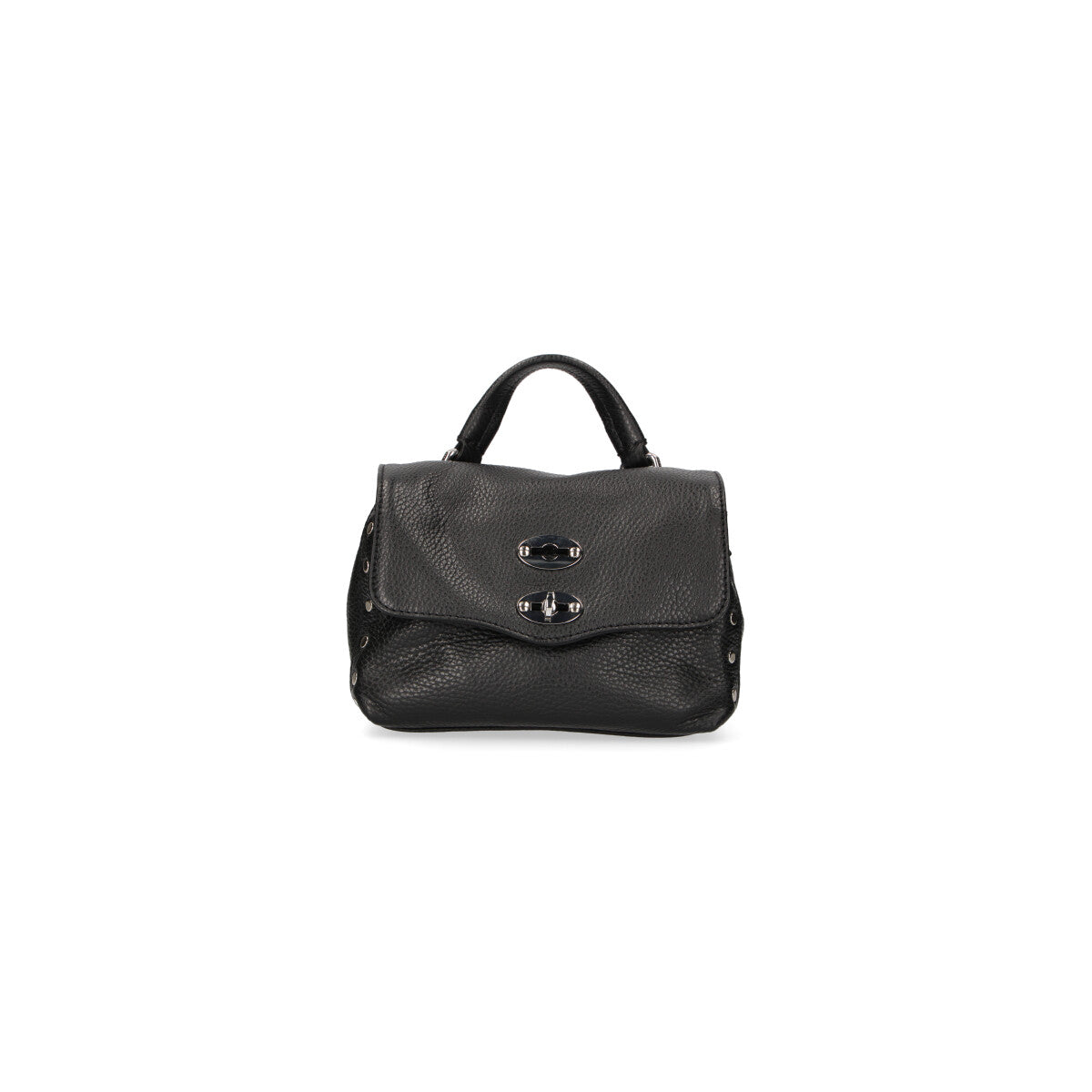 Zanellato Postina daily pelle martellata nera baby