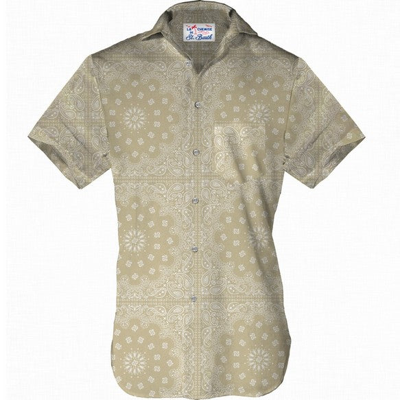 Mc2 Saint Barth camicia sifnos linen bandanna