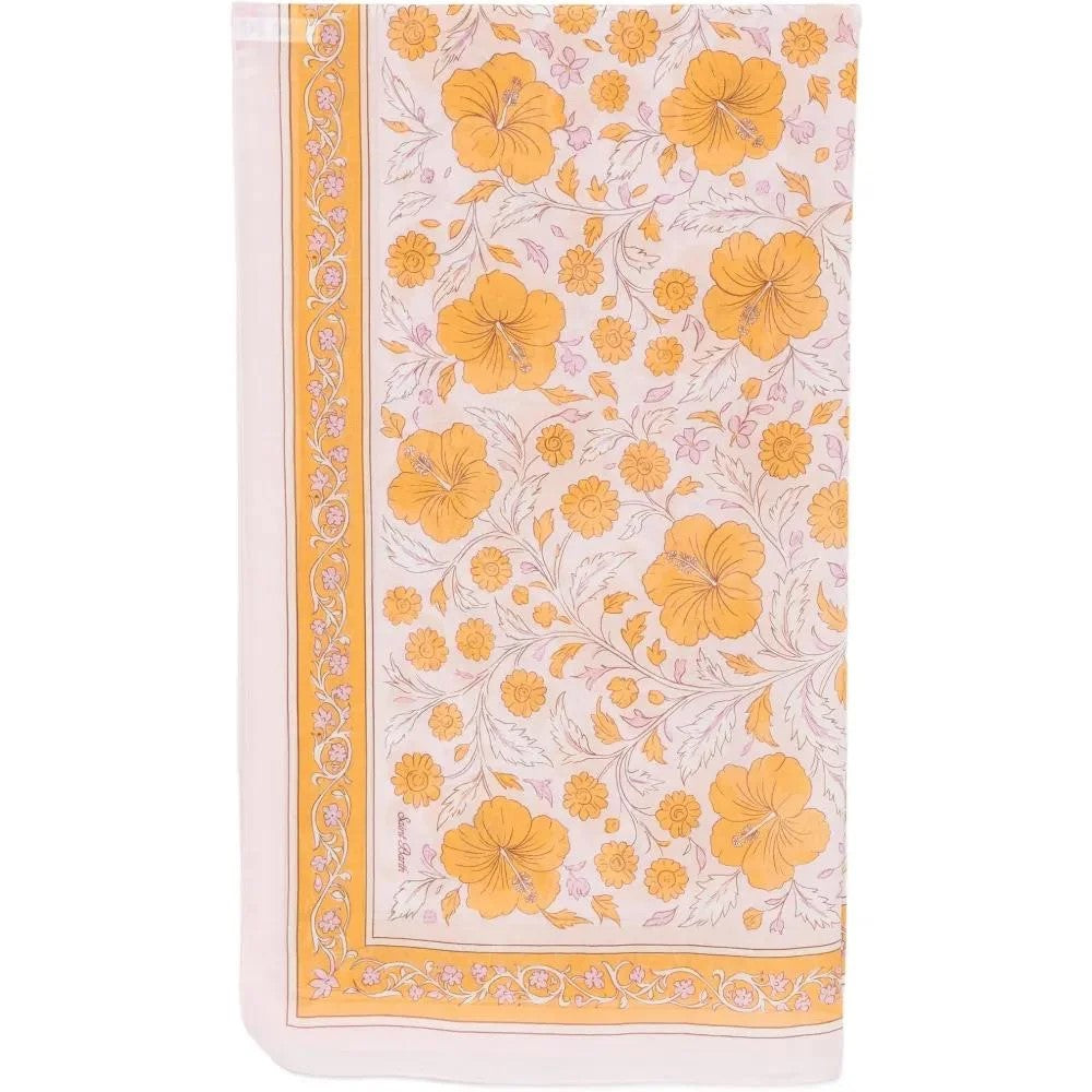 Mc2 Saint Barth foulard Thaiti Silk Voile Hibiscus rosa