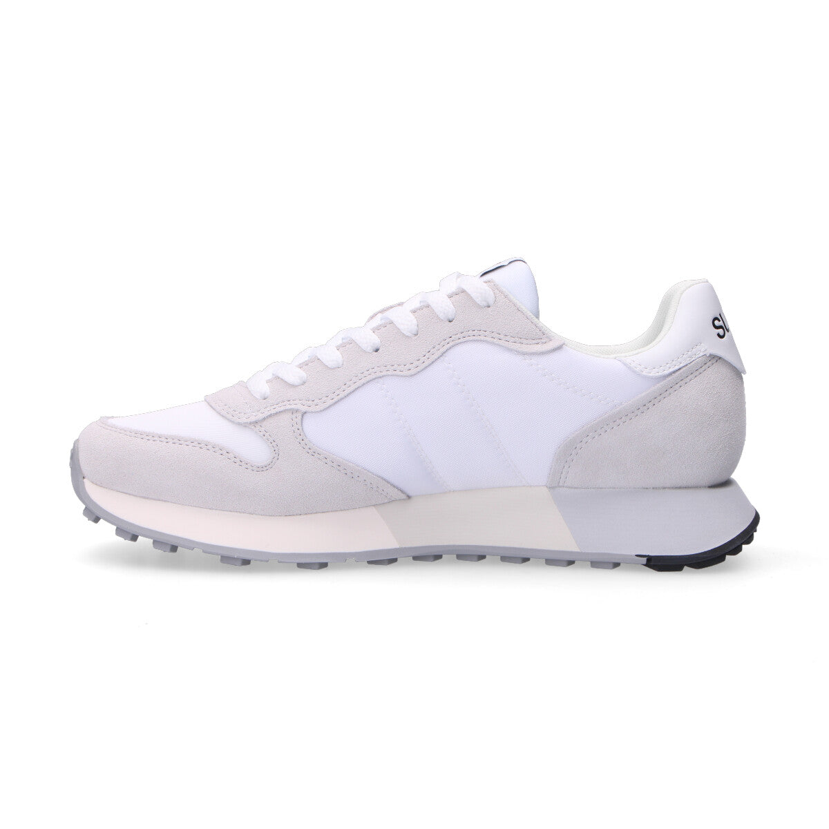 Sun68 sneaker Jaki 2.0 Bicolor in camoscio e nylon bianca