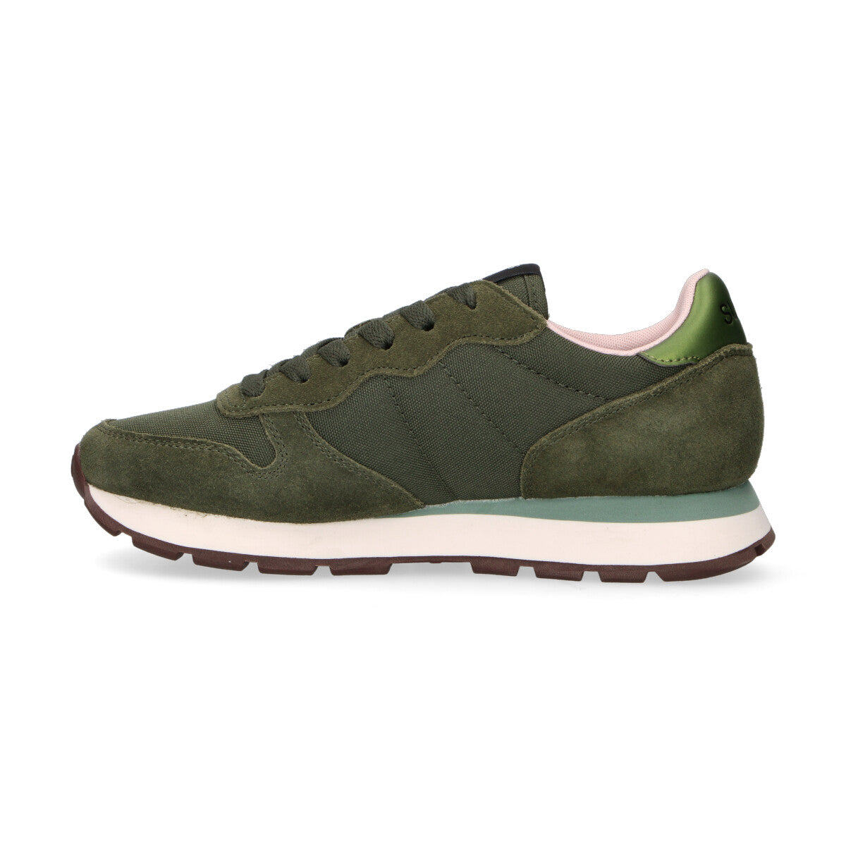 Sun68 sneaker Ally Solid in camoscio verde