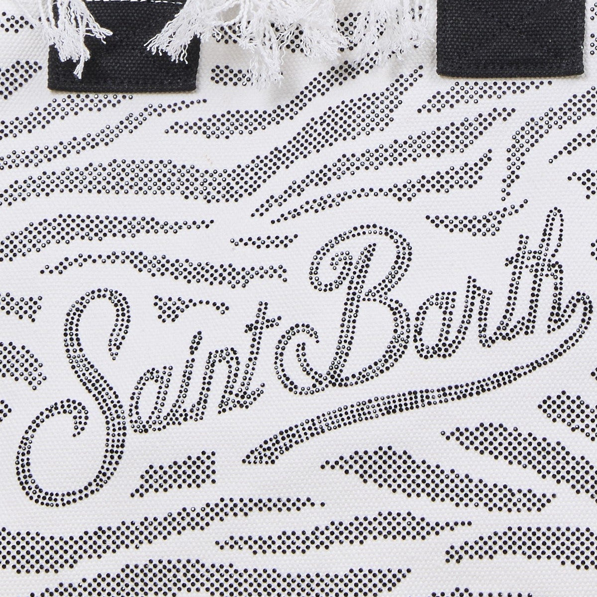 Mc2 Saint Barth borsa Vanity strass zebra bianca