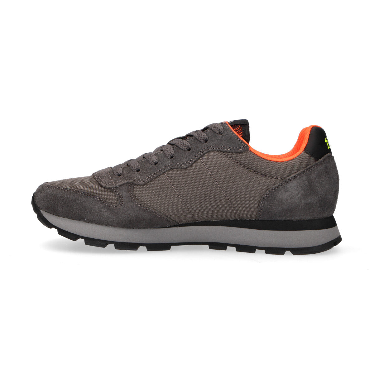 Sun68 sneaker Tom Fluo in camoscio grigio