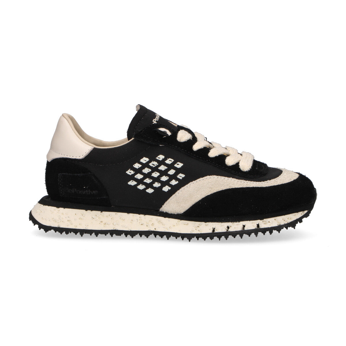 BePositive sneaker Starter in camoscio nero