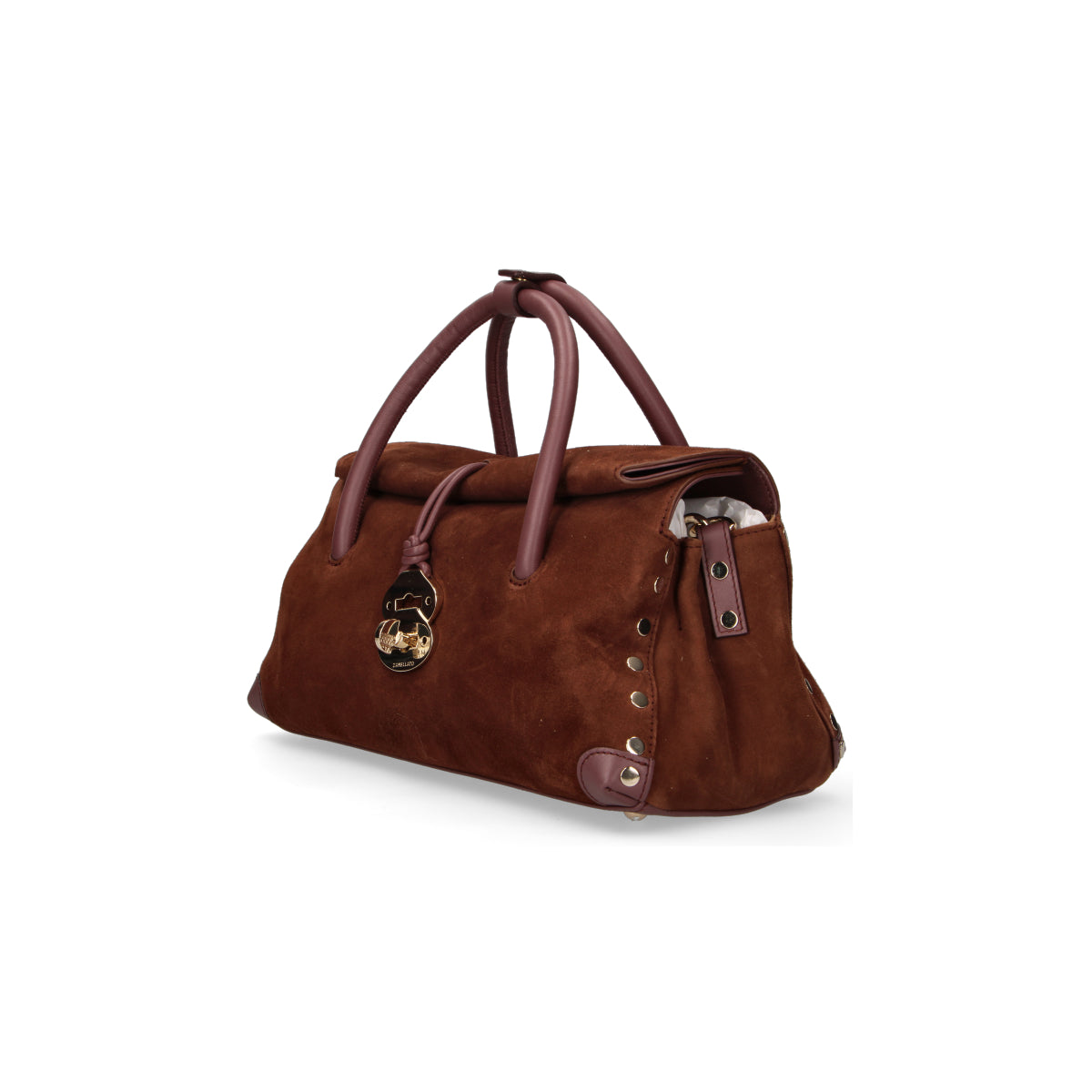 Zanellato borsa Dotta Zashmere S brown legno di noce