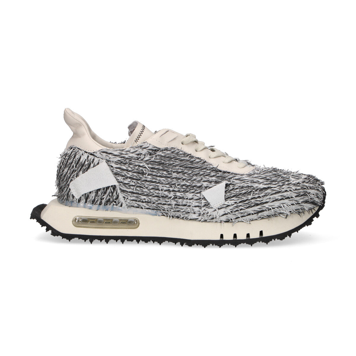 BePositive sneaker Race in camoscio grigia