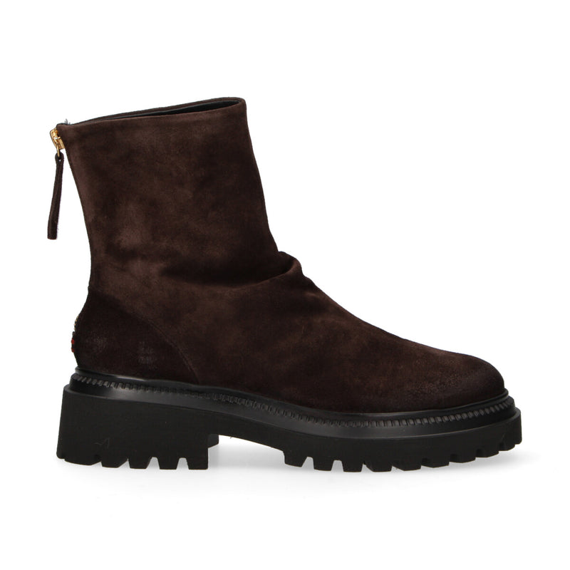 Halmanera boots in camoscio testa di moro