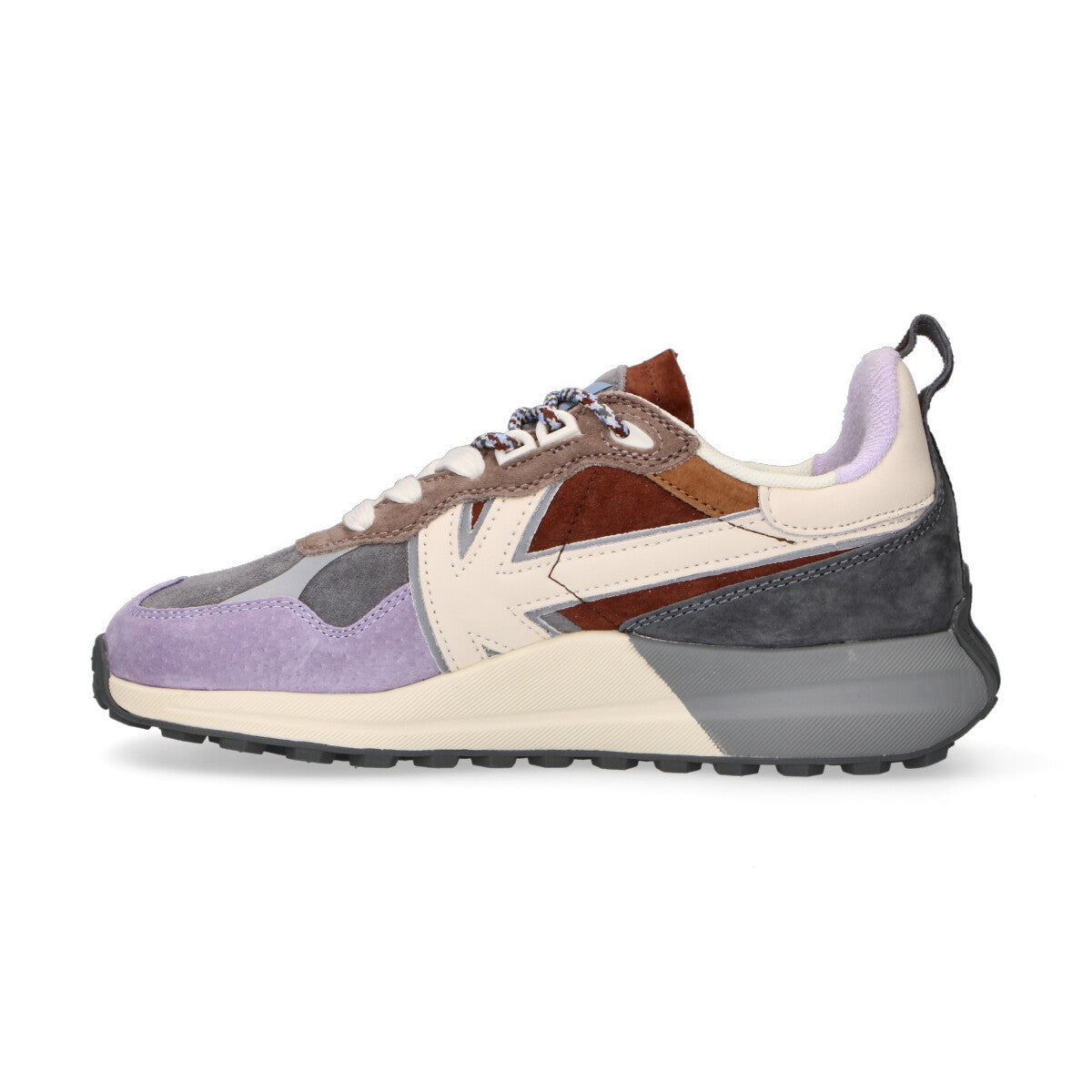 Kaotiko sneaker Detroit Multi in camoscio viola