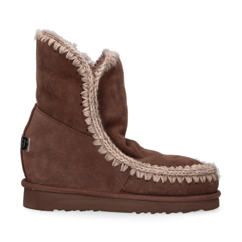 Mou boot Eskimo Inner Wedge Short camoscio marrone