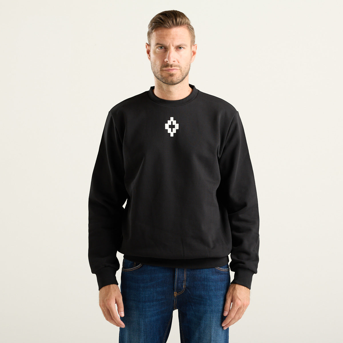 Marcelo Burlon County of Milan Felpa Cross Uomo Nera