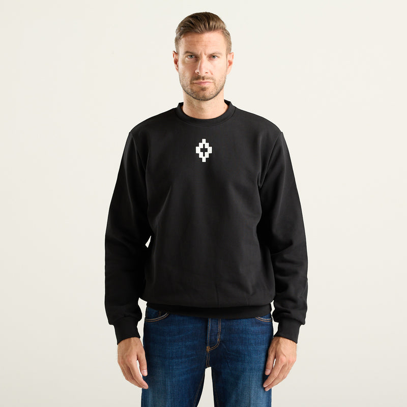 Marcelo Burlon County of Milan Felpa Cross Uomo Nera