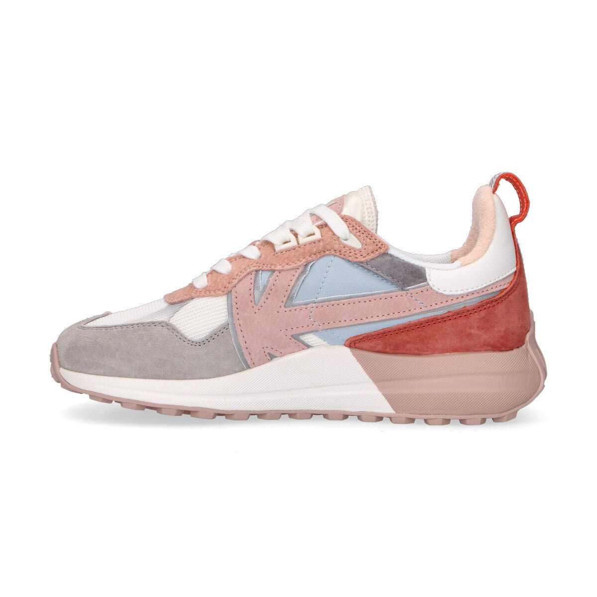 Kaotiko sneaker Detroit in nylon salmone