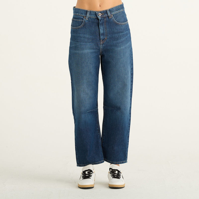 Weekend Max Mara jeans donna Caduca barrel fit blu denim