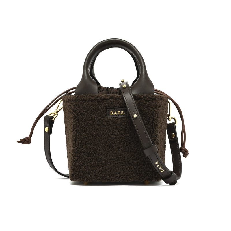 D.A.T.E. Cubo Bag teddy chocolate