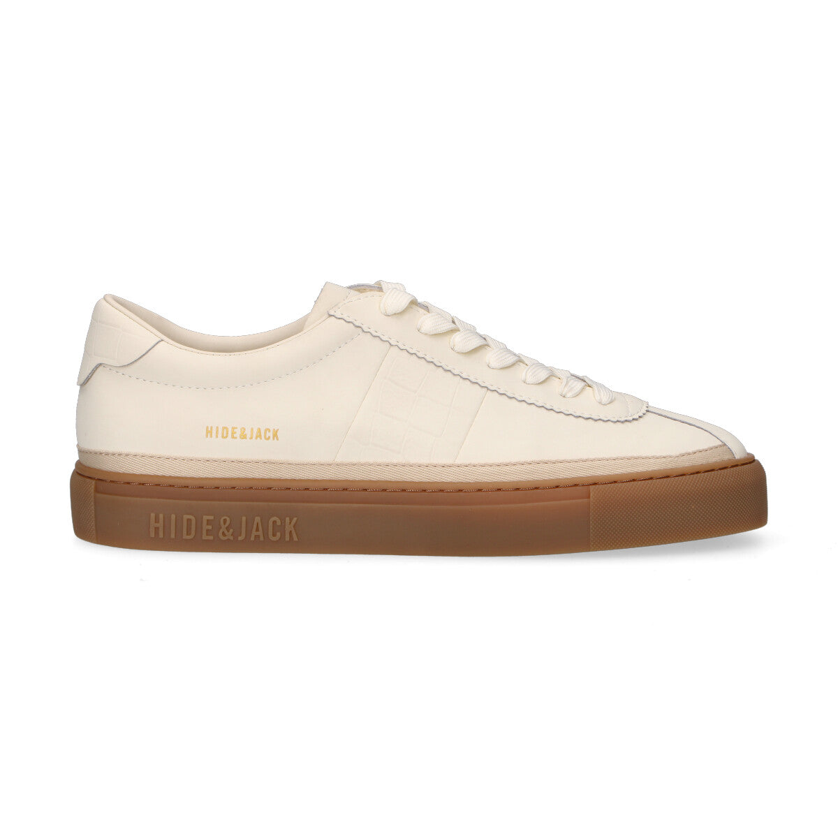 Hide & Jack sneaker Retro White Honey in pelle