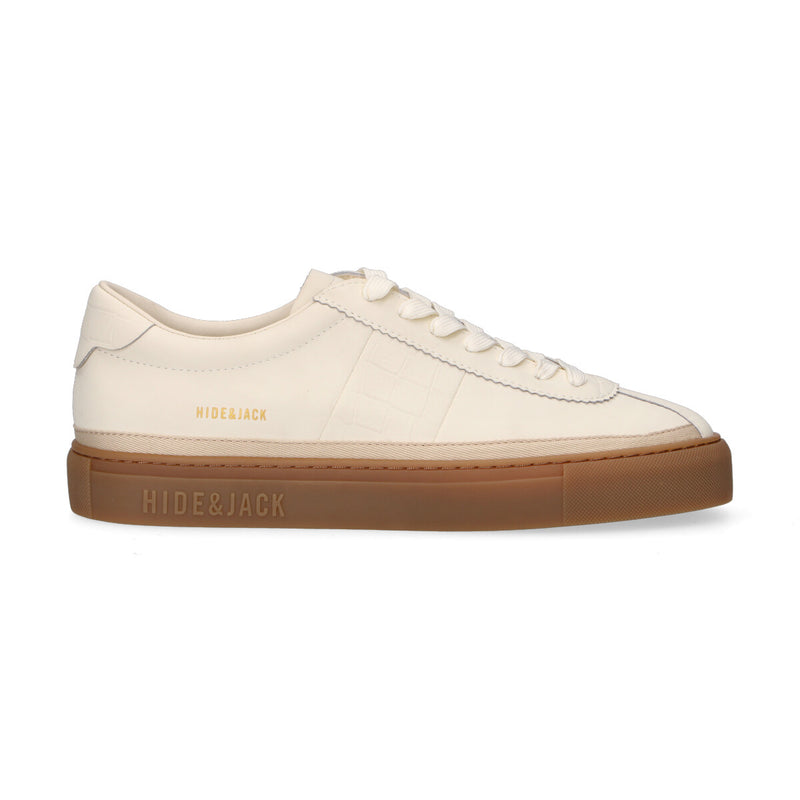 Hide & Jack sneaker Retro White Honey in pelle