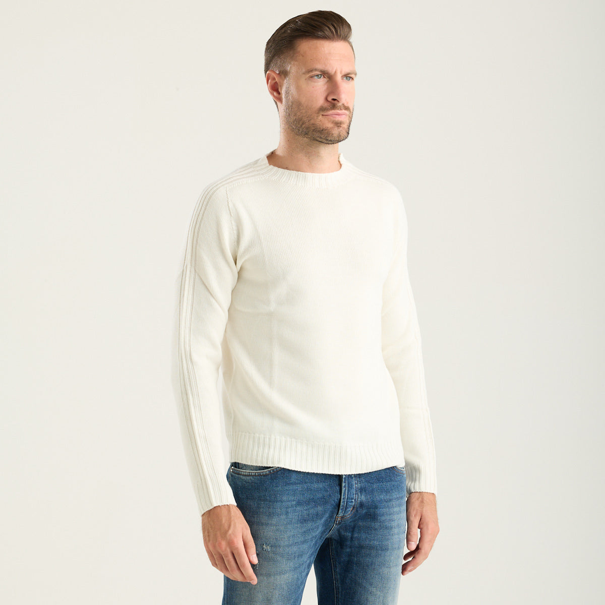 Dondup maglione girocollo panna