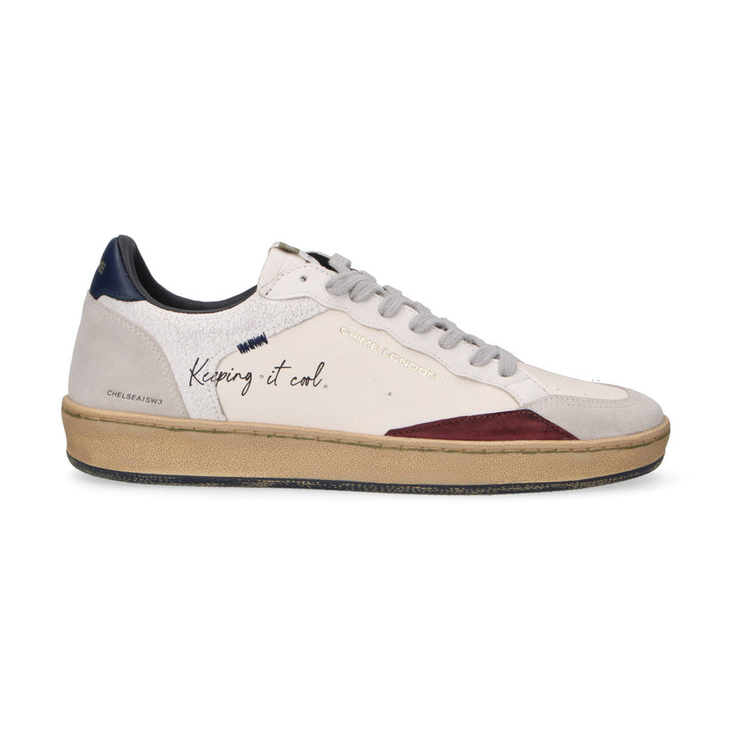 Crime London sneaker Chelsea in pelle panna