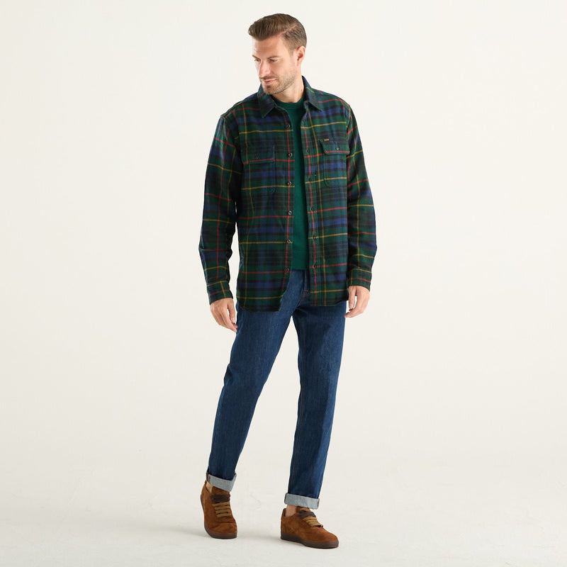 Filson camicia uomo Vintage Flannel Work verde a quadri