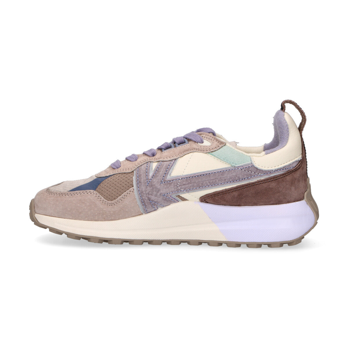 Kaotiko sneaker Detroit in nylon tortora lilla