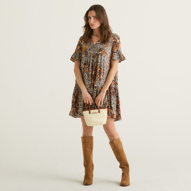 Weekend MaxMara abito in jersey di cotone multicolor