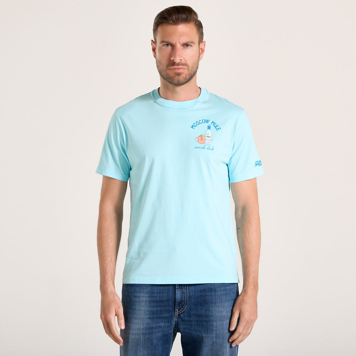 Mc2 Saint Barth t-shirt portofino social moscow azzurra