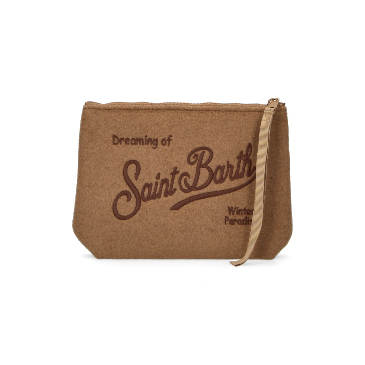 Mc2 Saint Barth pochette Aline felt cammello