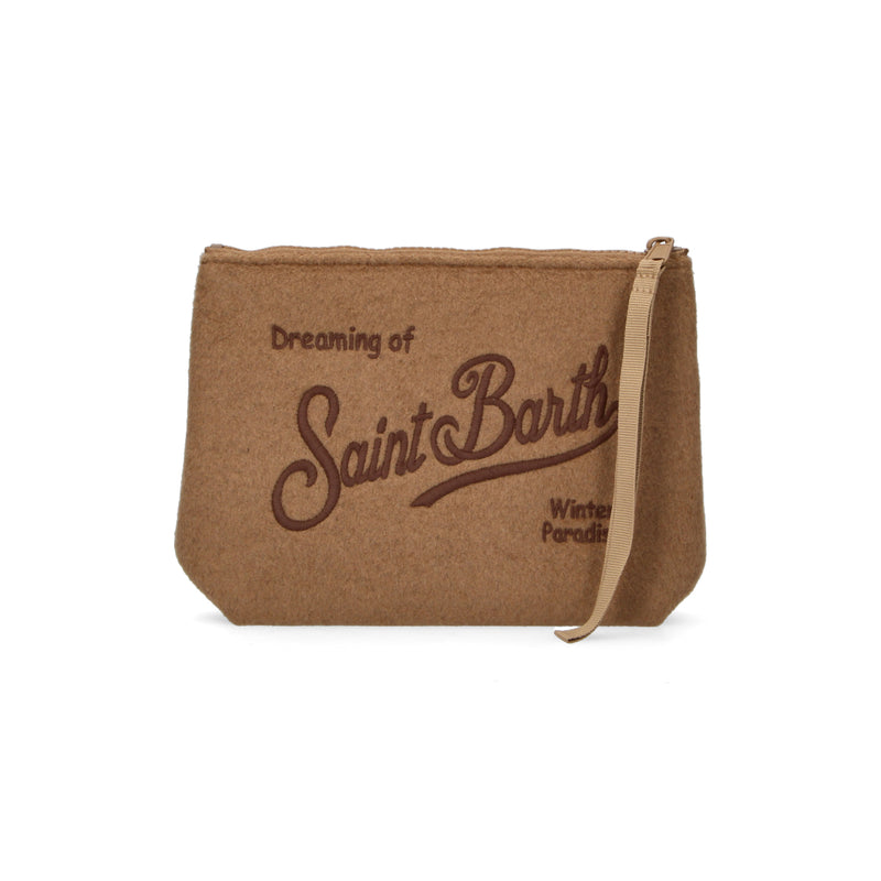 Mc2 Saint Barth pochette Aline felt cammello