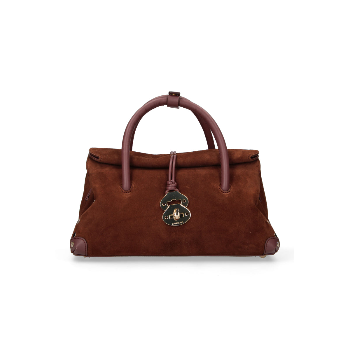 Zanellato borsa Dotta Zashmere S brown legno di noce