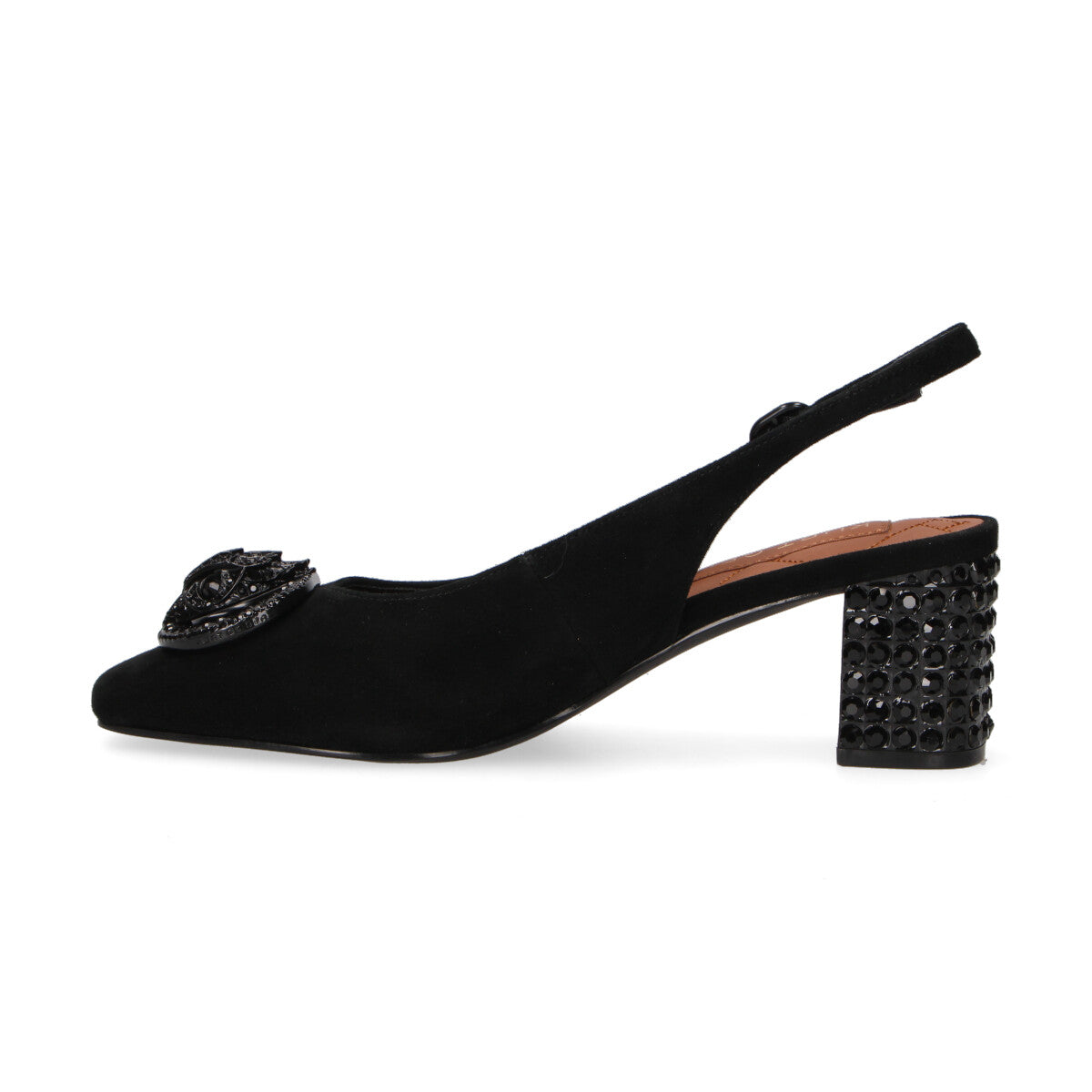 Kurt Geiger chanel Chelsea Block in camoscio nera