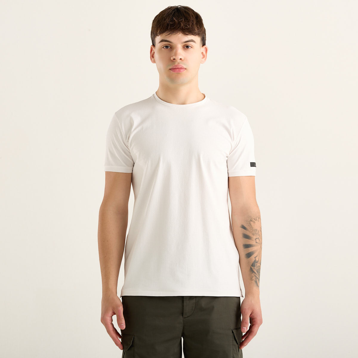 RRD t-shirt girocollo in tessuto tecnico bianca