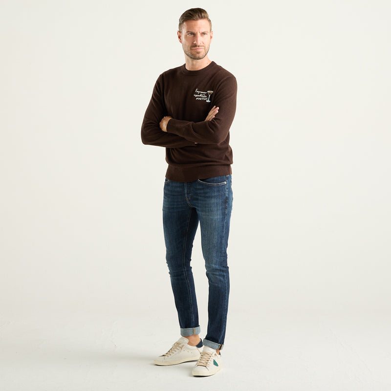 MC2 Saint Barth Heron Light Maglione Uomo Marrone Espresso Martini
