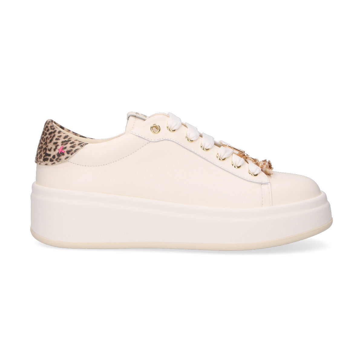 Gio+ sneaker Oliva in pelle panna