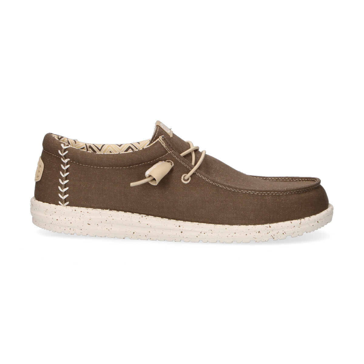 Hey Dude Wally Stretch Canvas teak brown