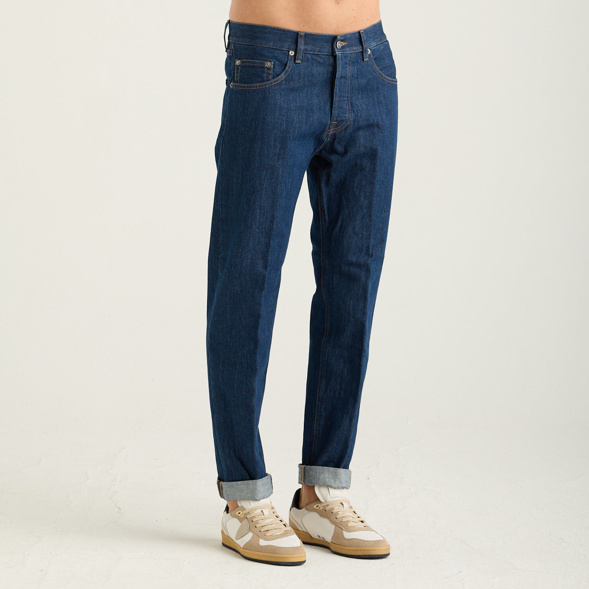 Dondup jeans icon relax denim blu scuro
