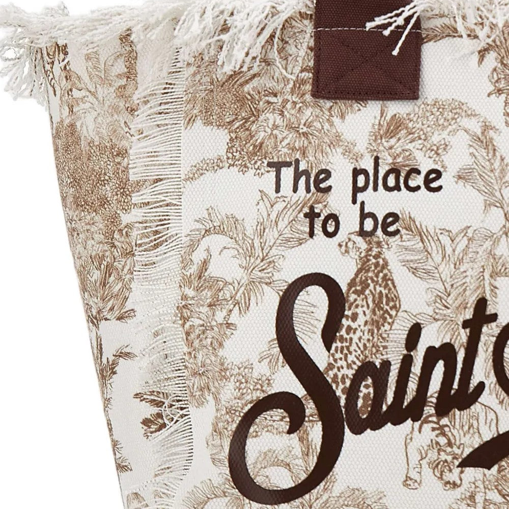 Mc2 Saint Barth borsa vanity jungle oceania beige