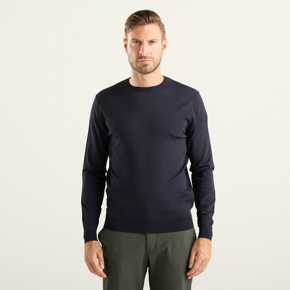 RRD Maxell Round Knit Maglione Uomo Blu Scuro