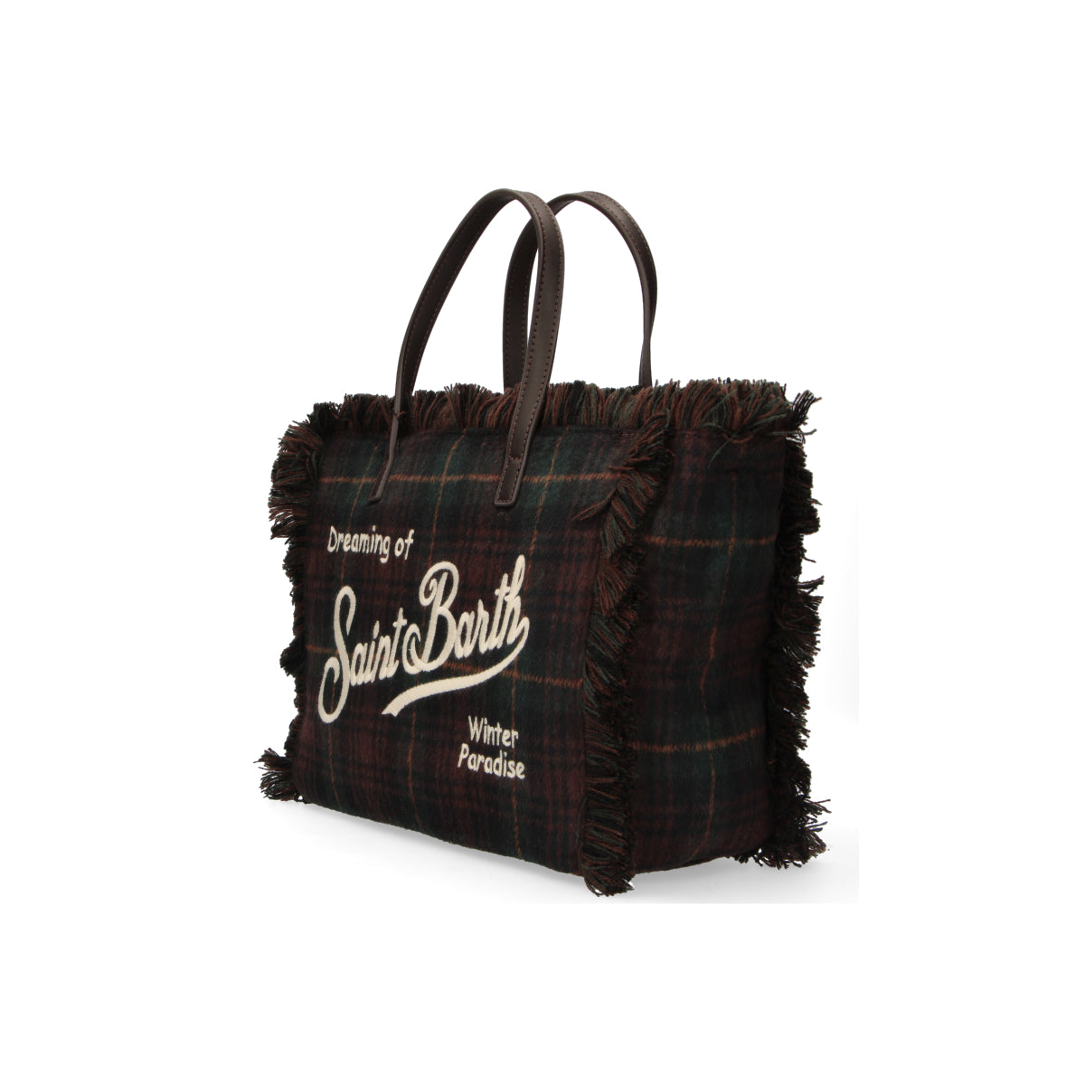 Mc2 Saint Barth borsa Colette Wool in Tartan