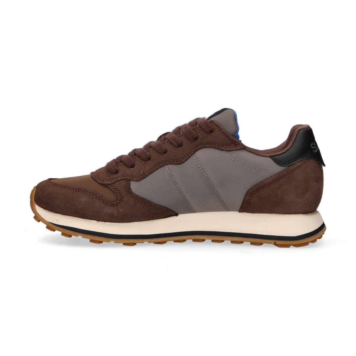Sun68 sneaker Jaki 2.0 bicolor in camoscio marrone