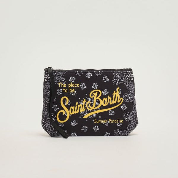Mc2 Saint Barth pochette Aline Bandanna Round nera