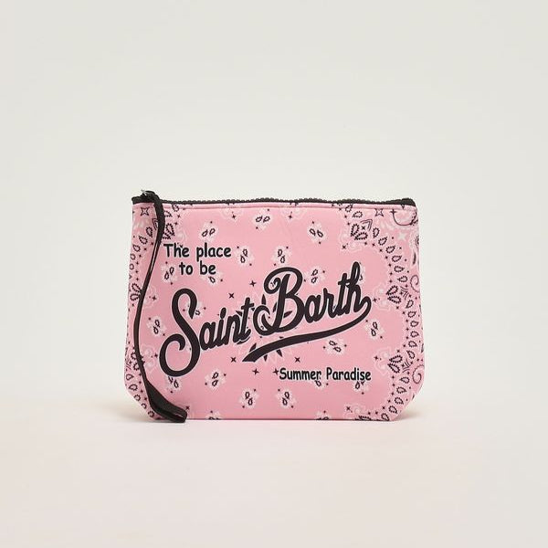 Mc2 Saint Barth pochette Aline Bandanna Round rosa