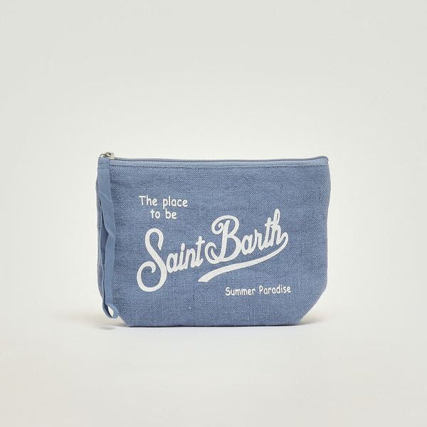 Mc2 Saint Barth pochette Aline in lino jeans