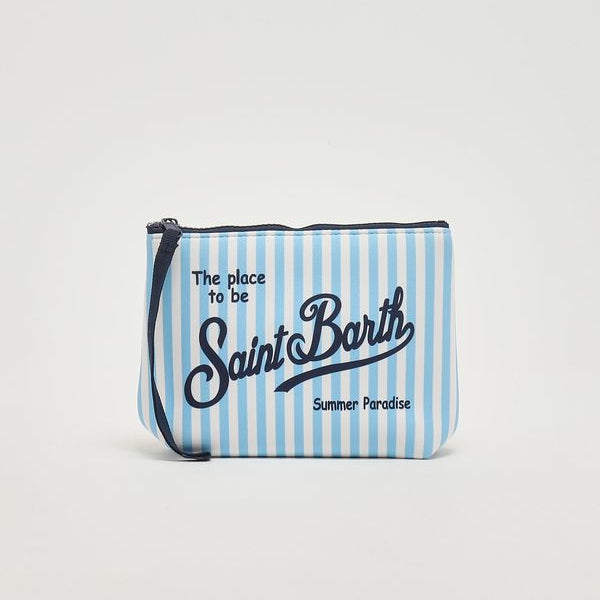 Mc2 Saint Barth pochette Aline righe azz. e bianco