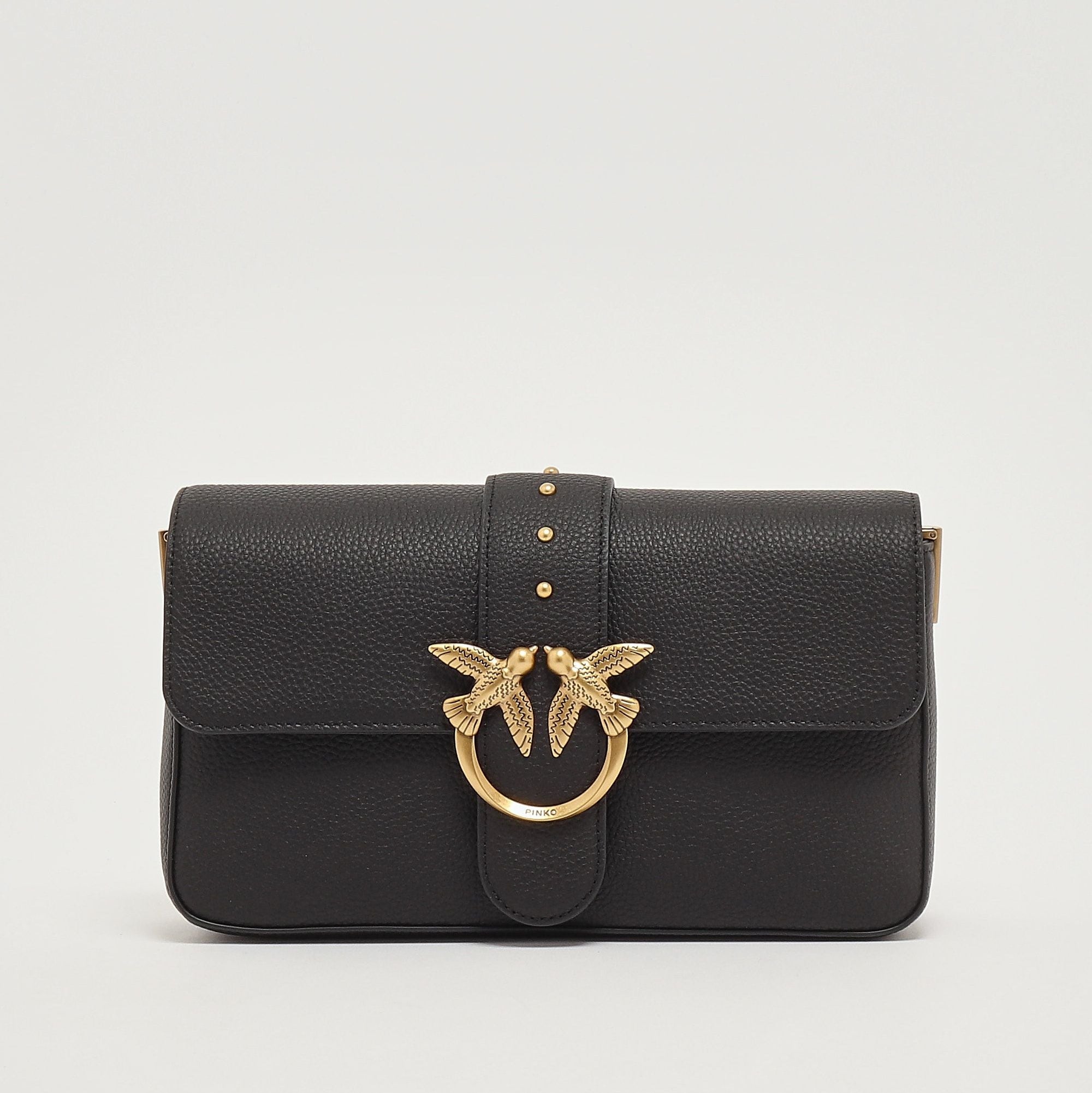 Pinko borsa Love one Classic Slouchy pelle nera