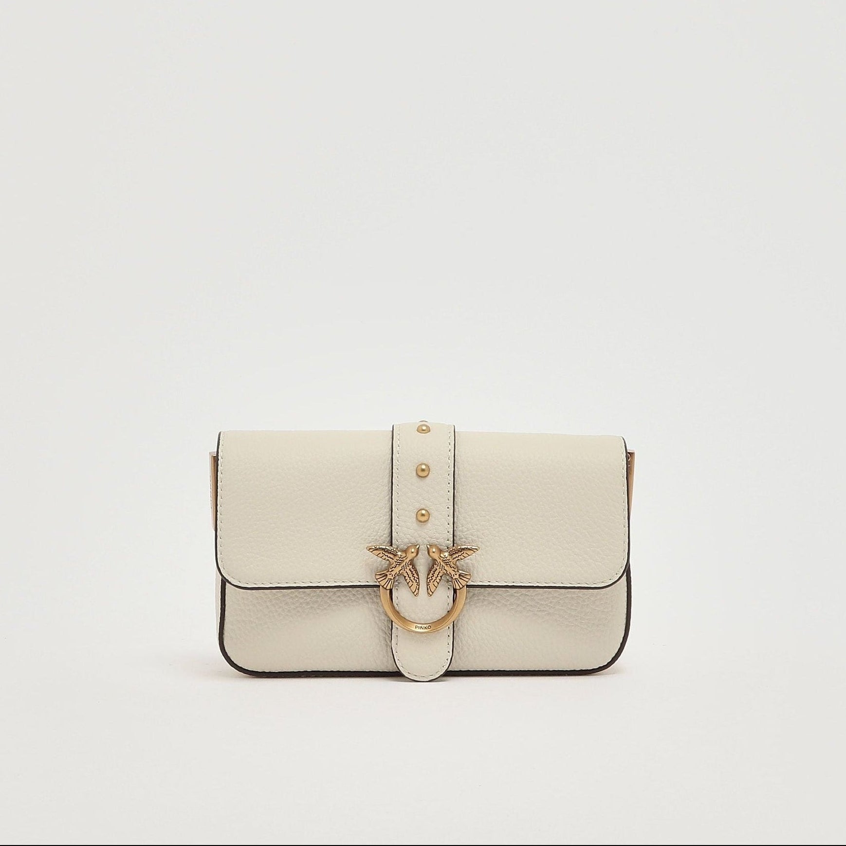 Pinko Love One Mini Slouchy pelle bianca