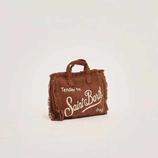 Mc2 Saint Barth phone bag in lino marrone
