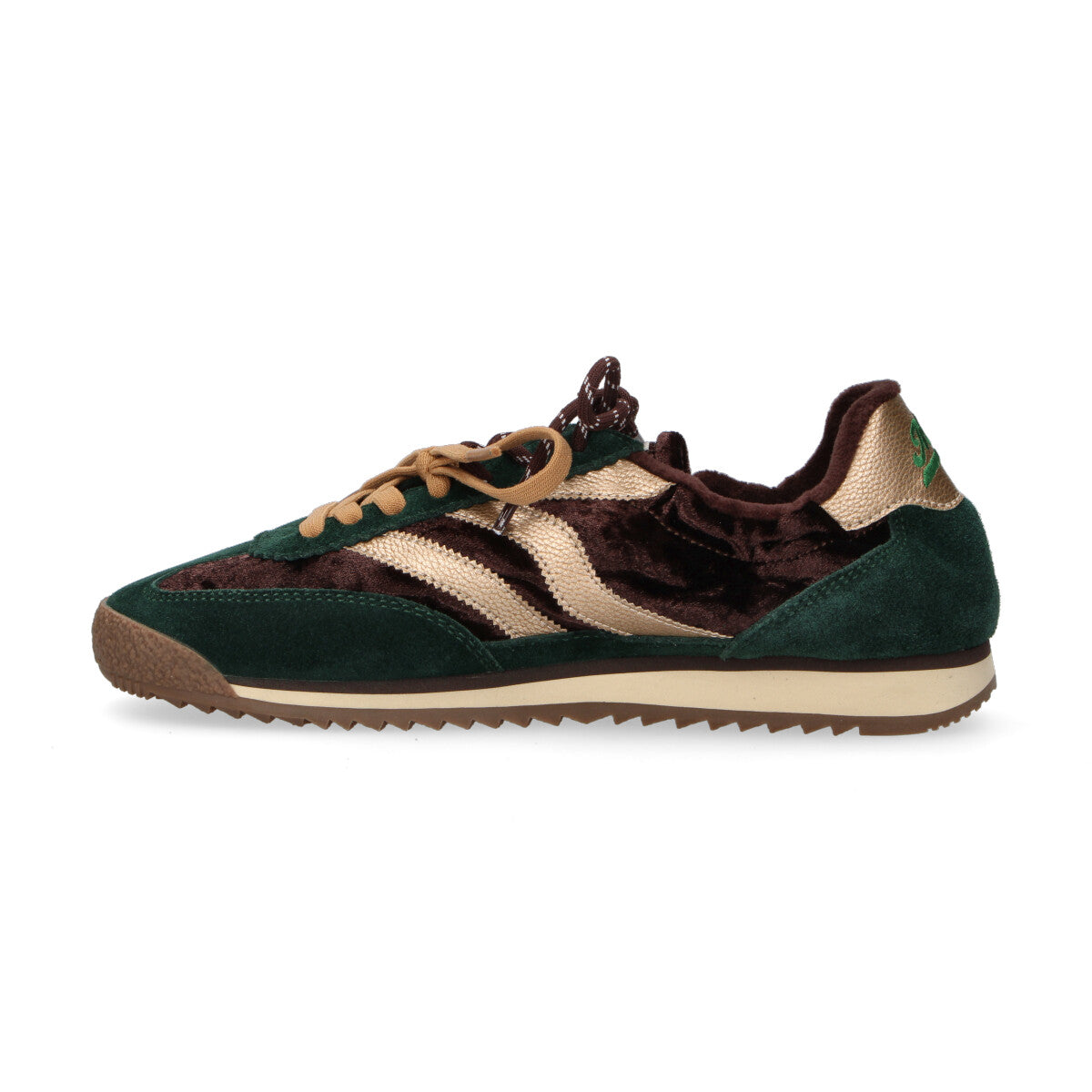 MRP Star sneaker Pure in camoscio verde e marrone